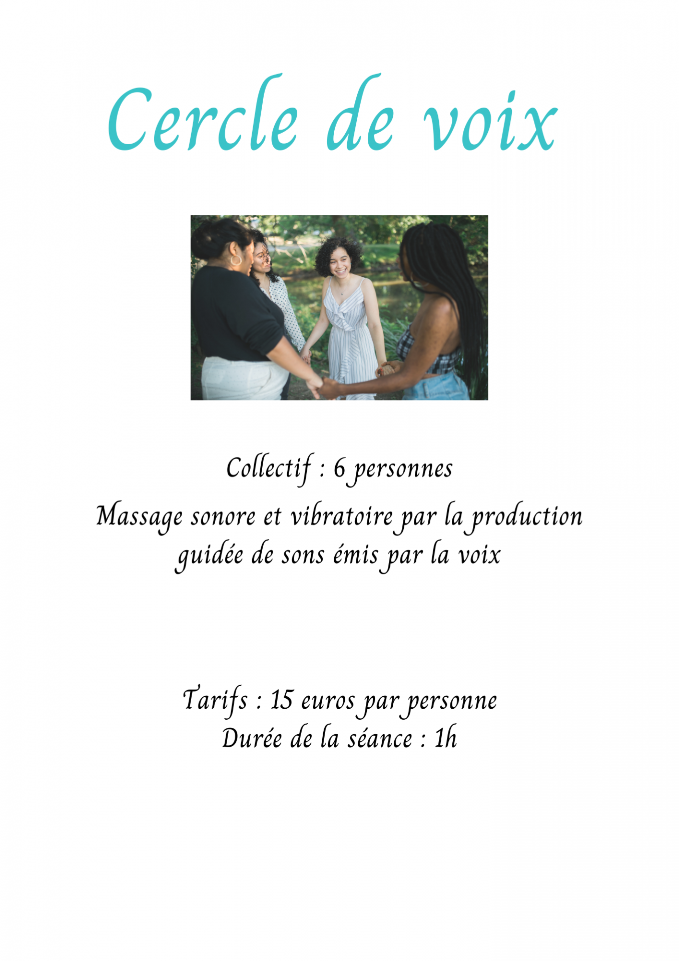 Collectif 6 personnes massage sonore et vibratoire par la production guidee de sons emis par la voix 1