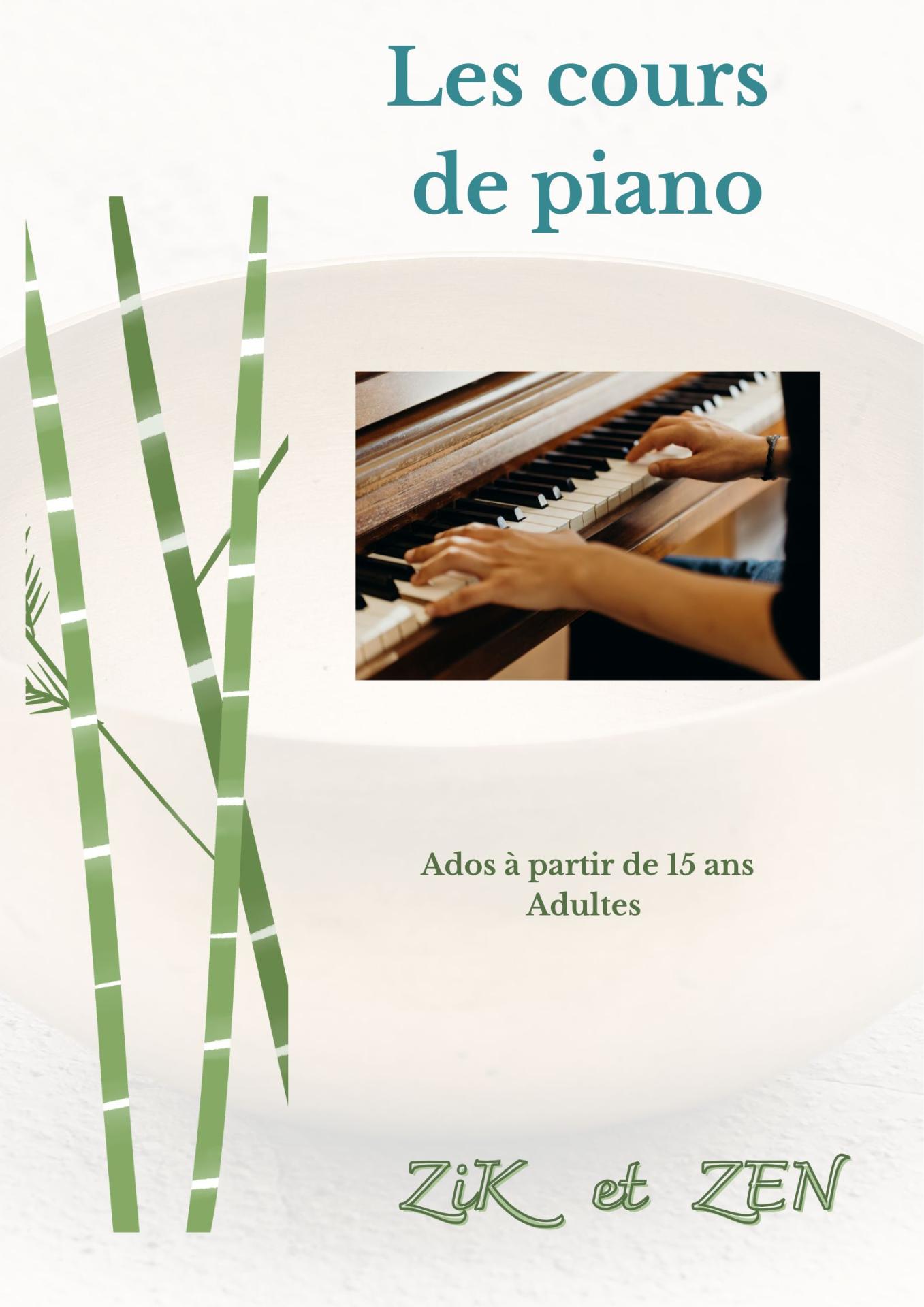 Les cours de piano