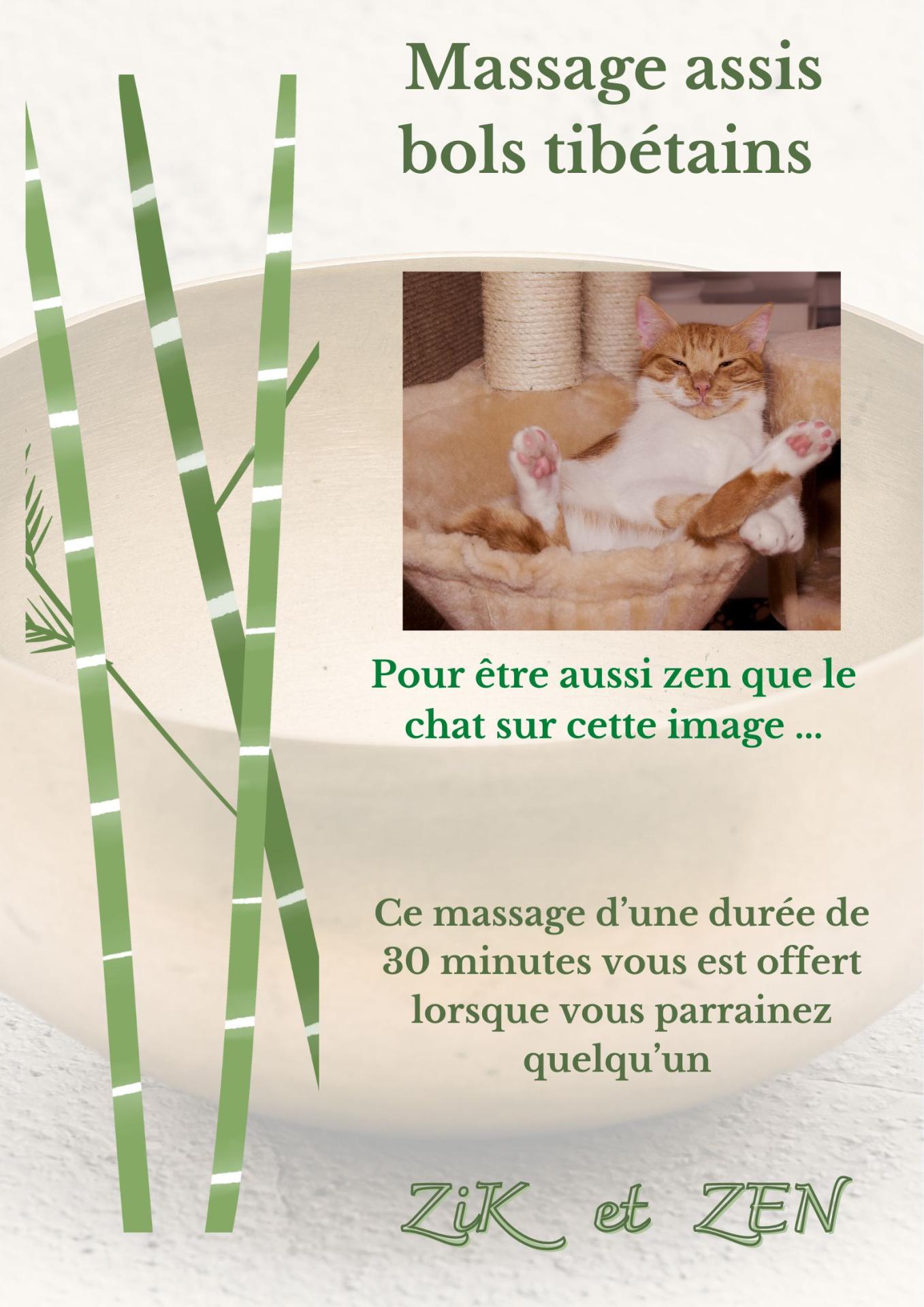 Massage assis bols tibetains