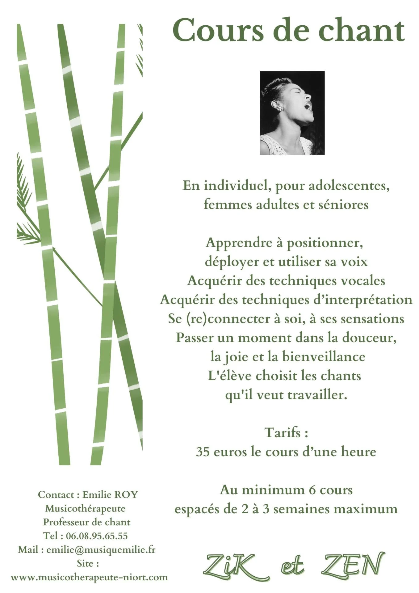 Cours de chant