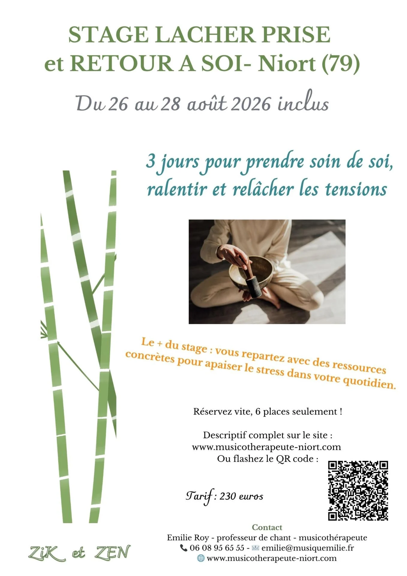 Stage lacher prise et retour a soi